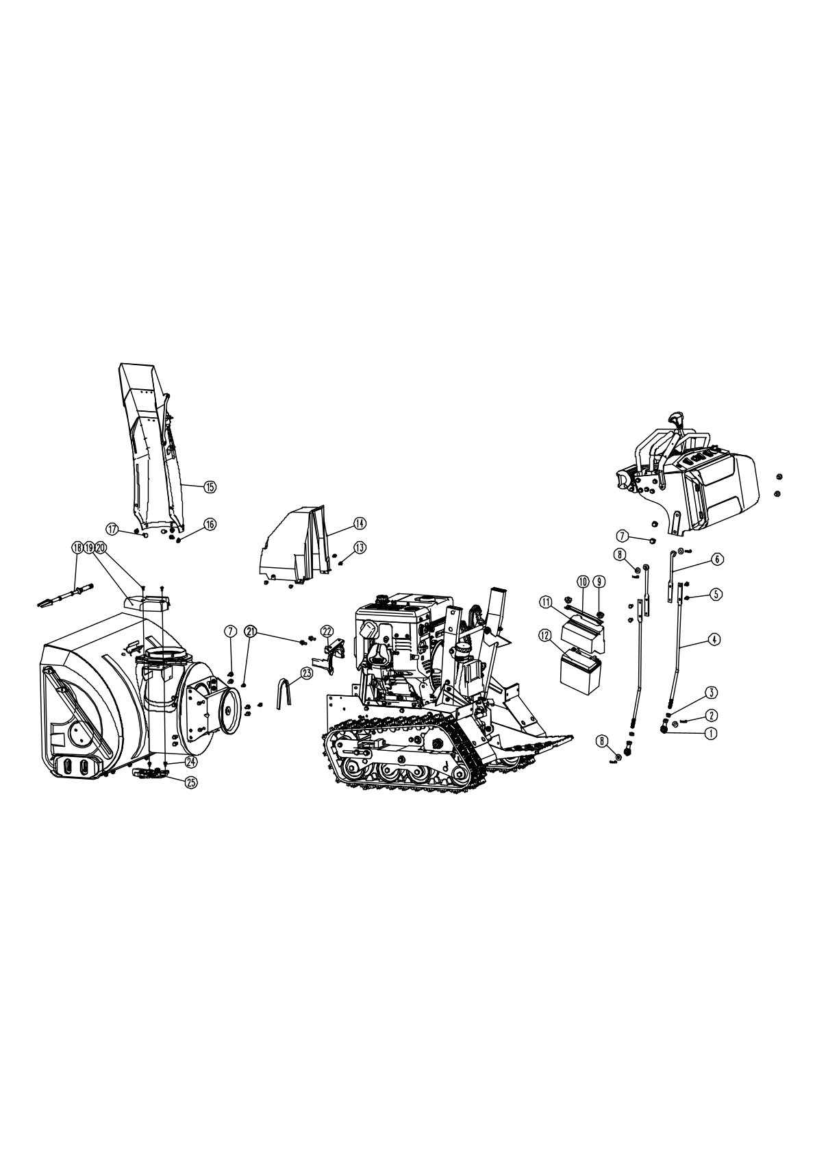 Schneefrse SFK80ZTH (hydraulischer Raupenantrieb) - Seite 1